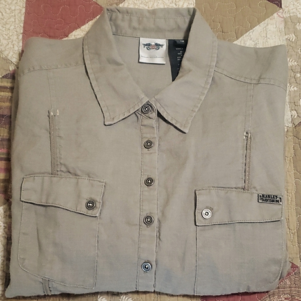 Harley-Davidson Buttondown Sz 1W